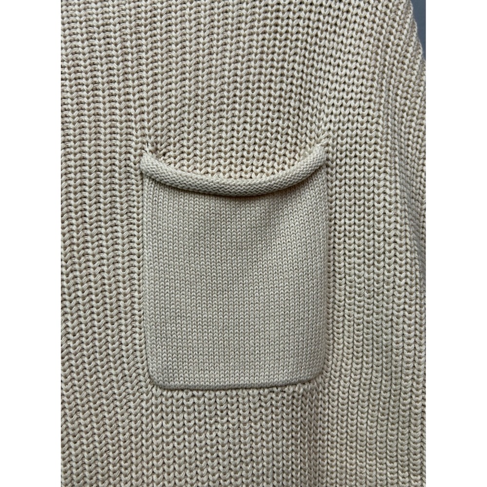 Crew Neck Short Sleeve Knit Sweater - Cream - Picture 5 of 8